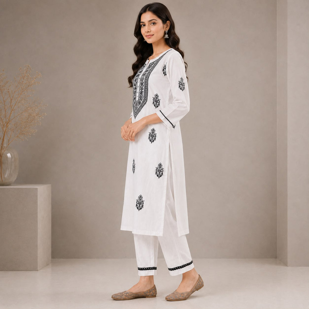 Mulcotton 3 Piece Kurta Set