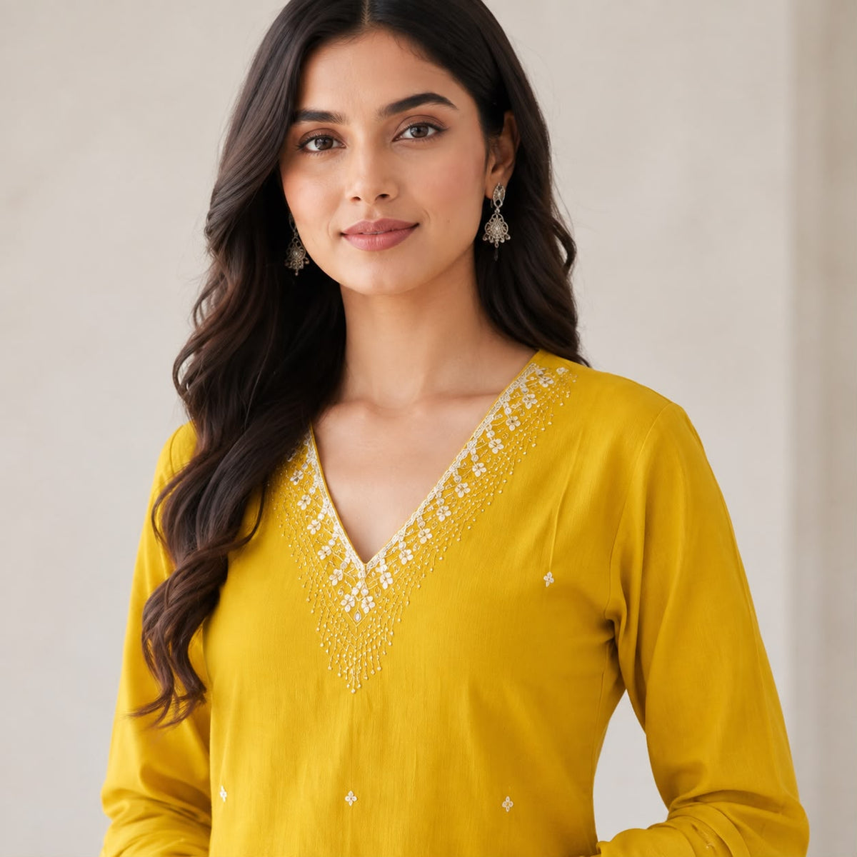 Mul Chanderi  3 Piece Kurta Set