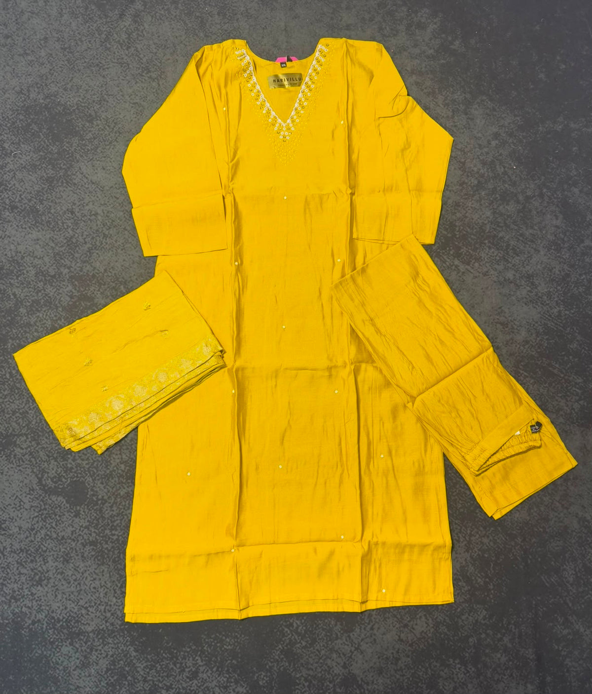 Mul Chanderi  3 Piece Kurta Set