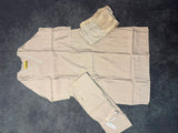 Mul Chanderi 3 Piece Kurta Set With Dola Duppata