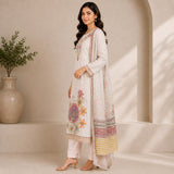 Lenin 3 Piece Kurta Set With Floral Motive