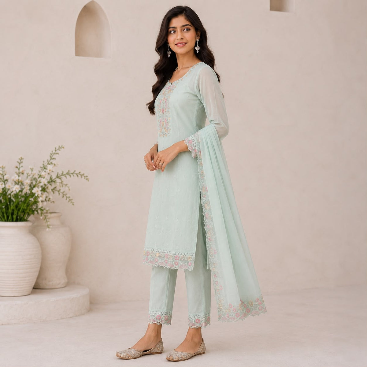 Oraganza 3 Piece  Kurta Set
