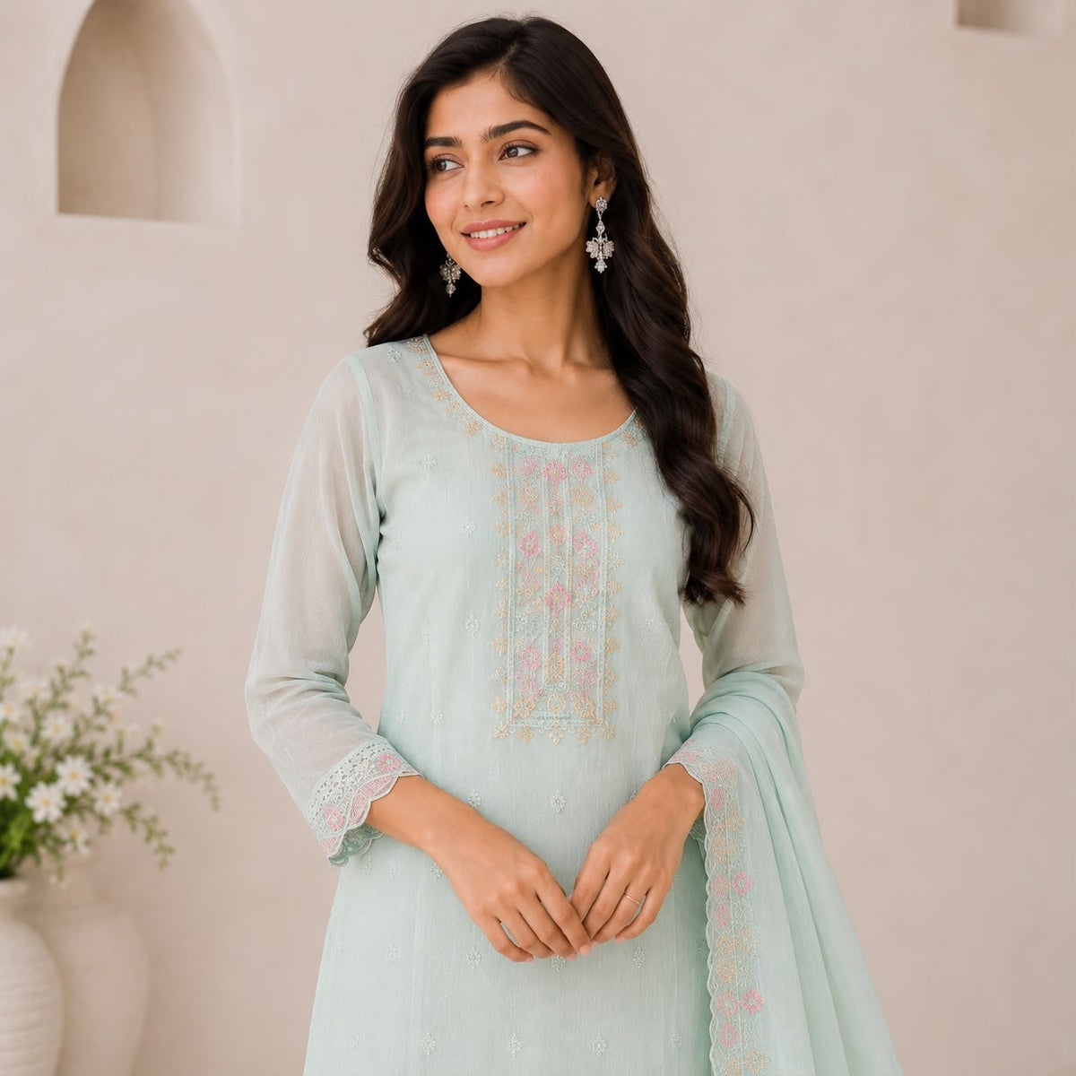Oraganza 3 Piece  Kurta Set
