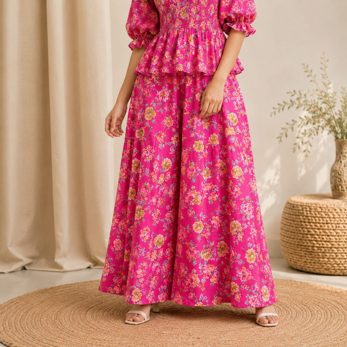 Co-ord Set With Plazo Pant