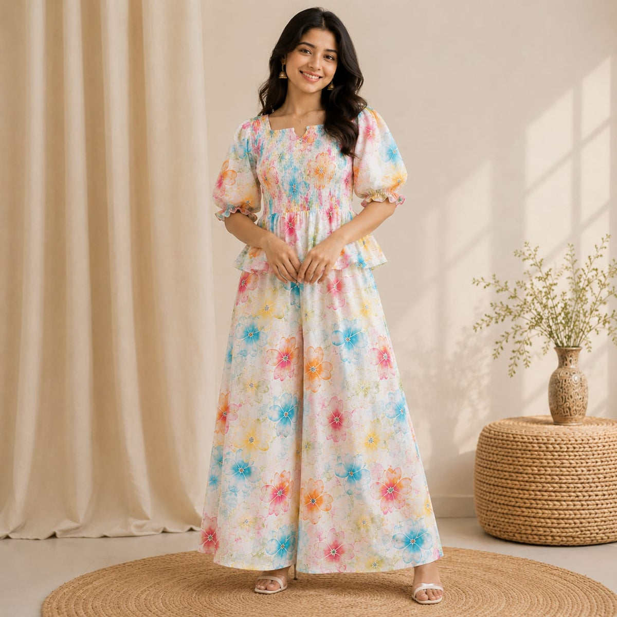 Co-ord Set With Plazo Pant
