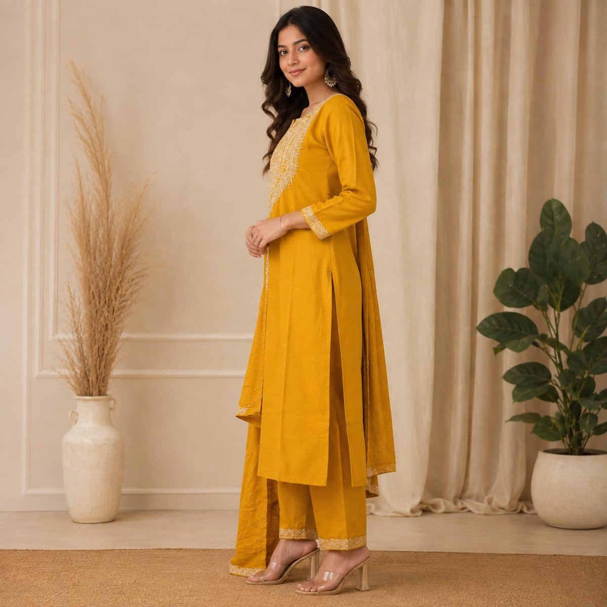 Mulcotton 3 Piece Kurta set