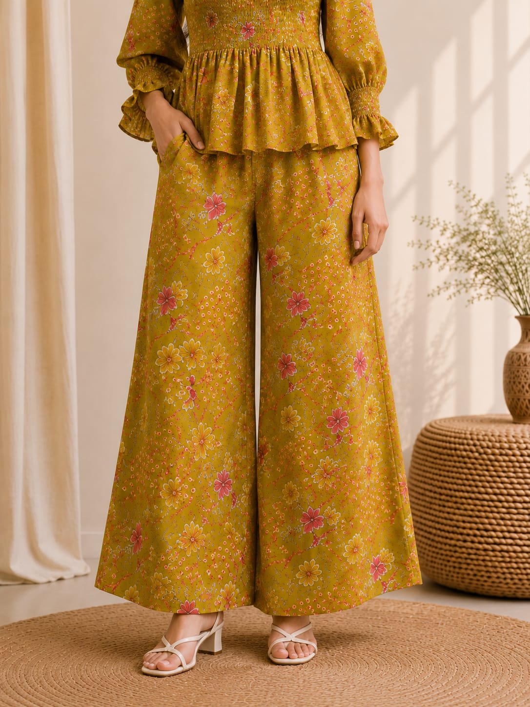 Co-ord Set With Plazo Pant