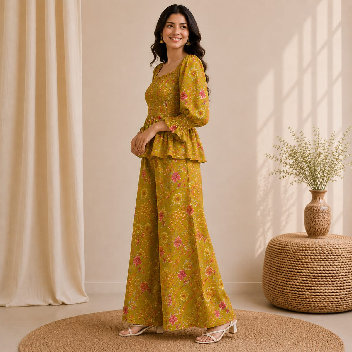 Co-ord Set With Plazo Pant