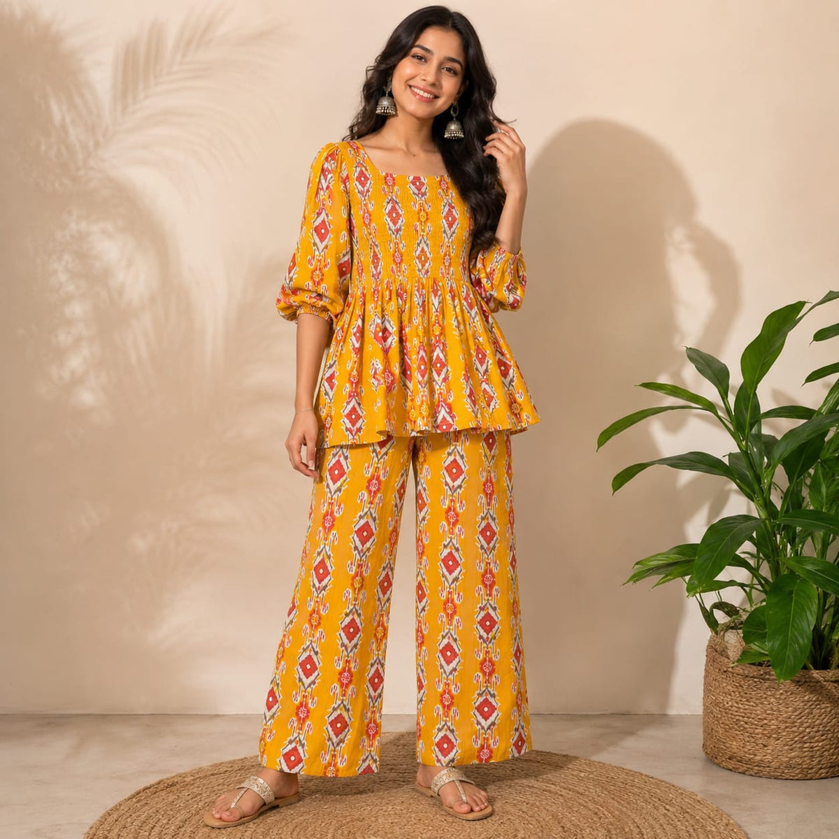 Co-ord Set With Plazo Pant