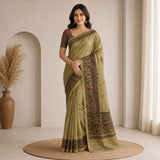 Cotton Jamdani Saree With Knot Work