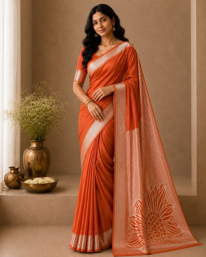 Pure Dola Crepe Saree