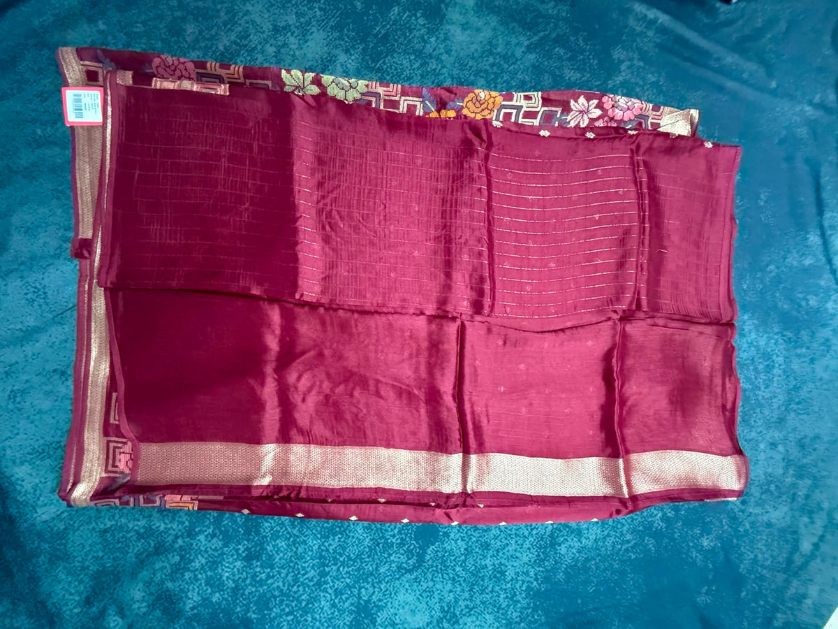 Soft Viscose Tussar Saree