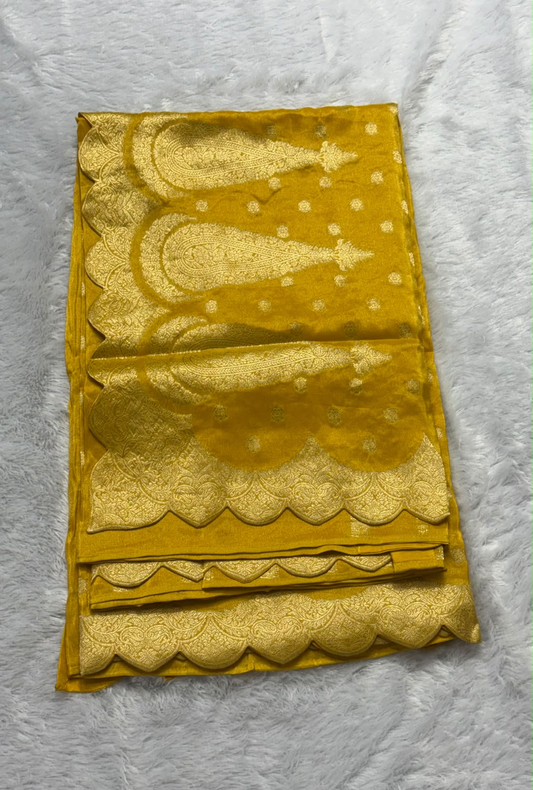Dola Crepe Cut Work Saree