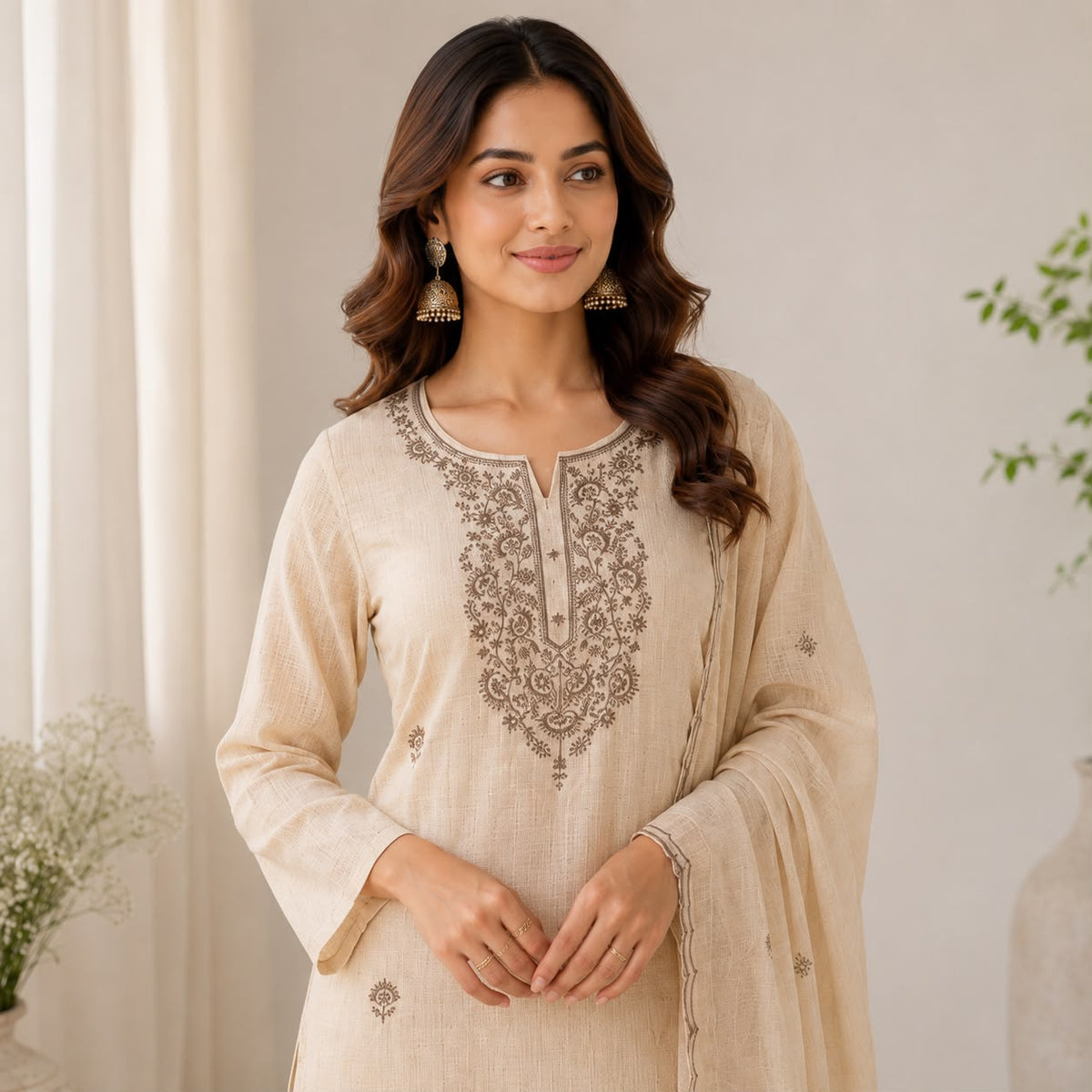 Kota Checks 3 Piece Kurta Set