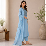 Dabu Cotton 3 Piece Kurta Set