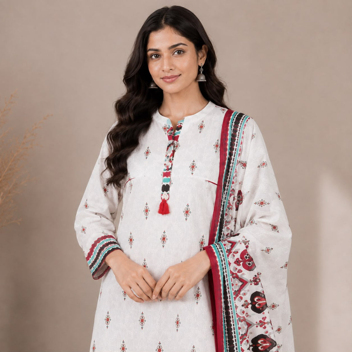 Khadi Cotton 3 Piece Kurta Set