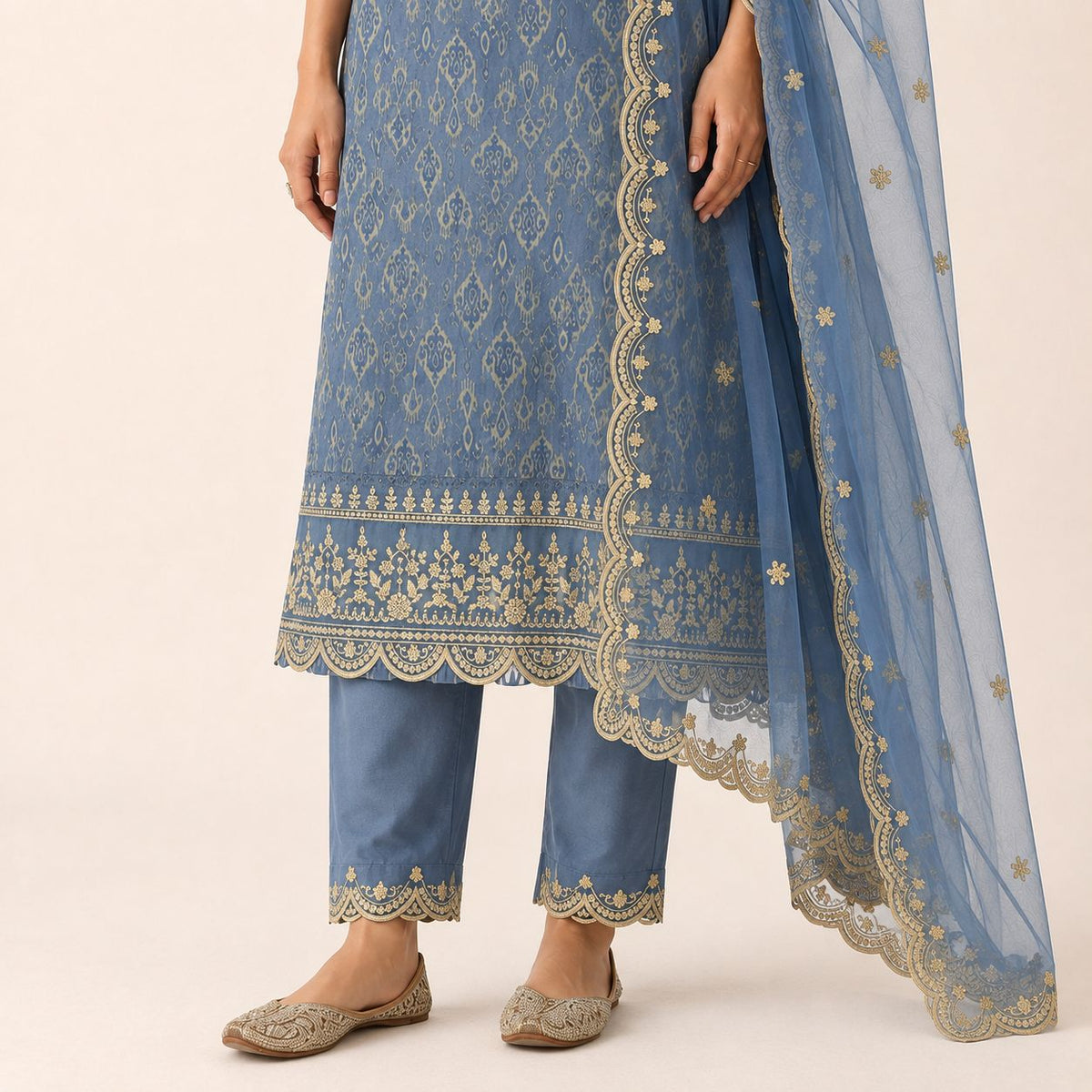 Soft Crepe 3 Piece Kurta Set