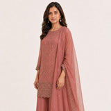 Soft Tissue 3 Piece Sharara Set