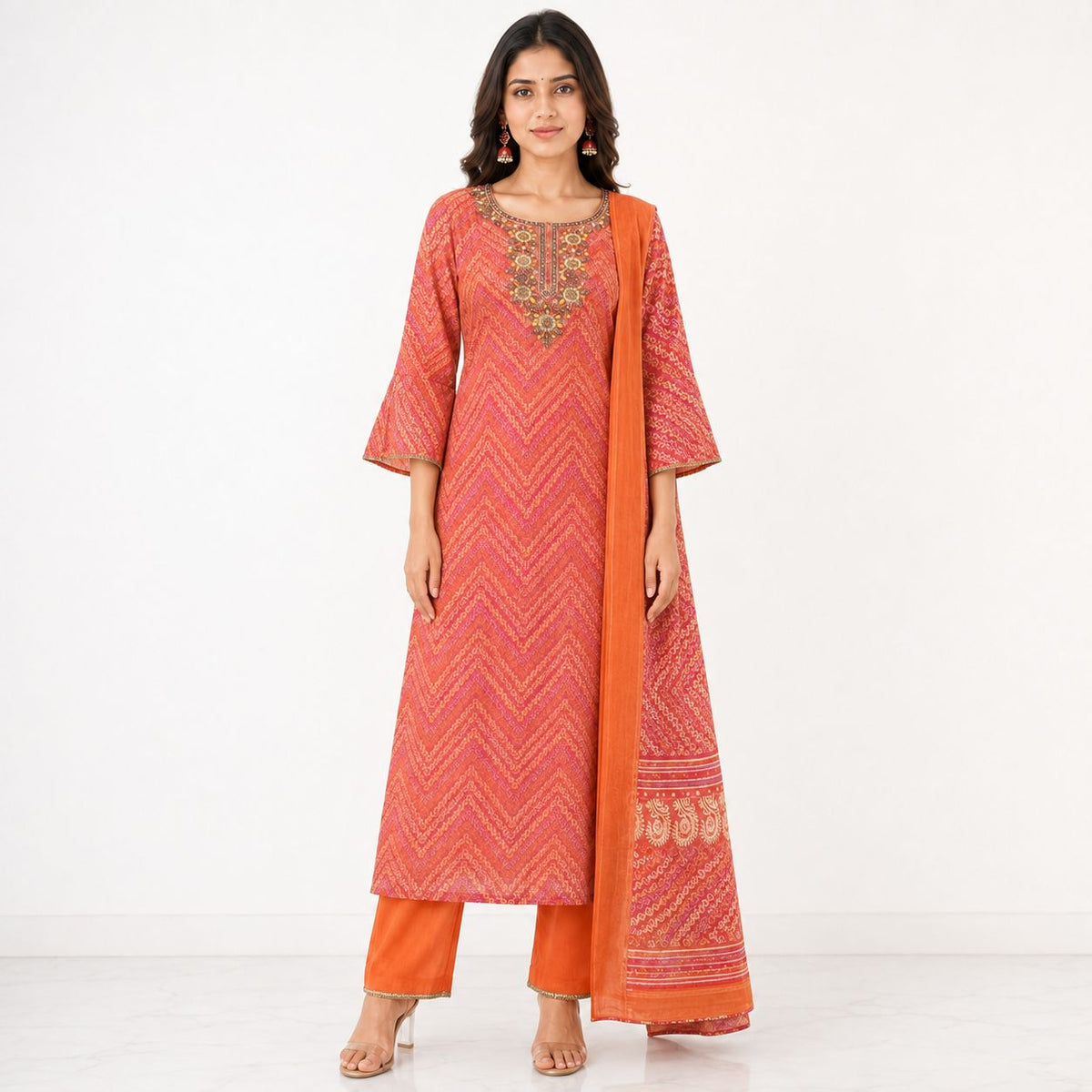 Soft Crepe 3 Piece Kurta Set
