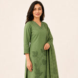 Flex Cotton 3 Piece Kurta Set
