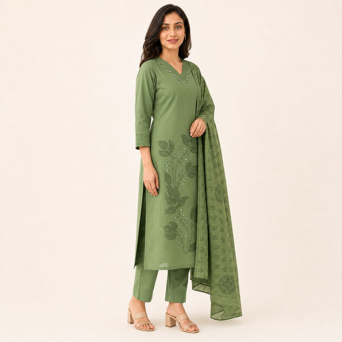 Flex Cotton 3 Piece Kurta Set