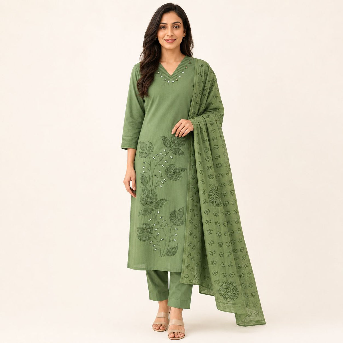 Flex Cotton 3 Piece Kurta Set