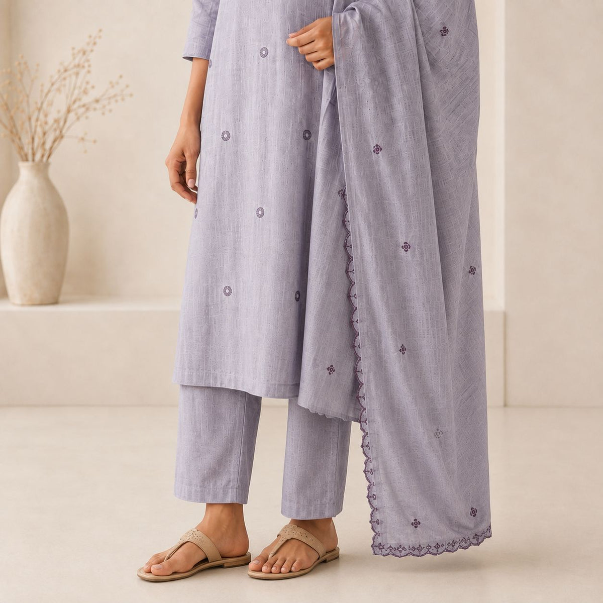 Kota Checks 3 Piece Kurta Set