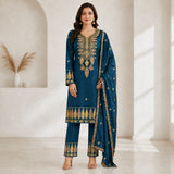 Soft Crepe 3 Piece Sharara Set