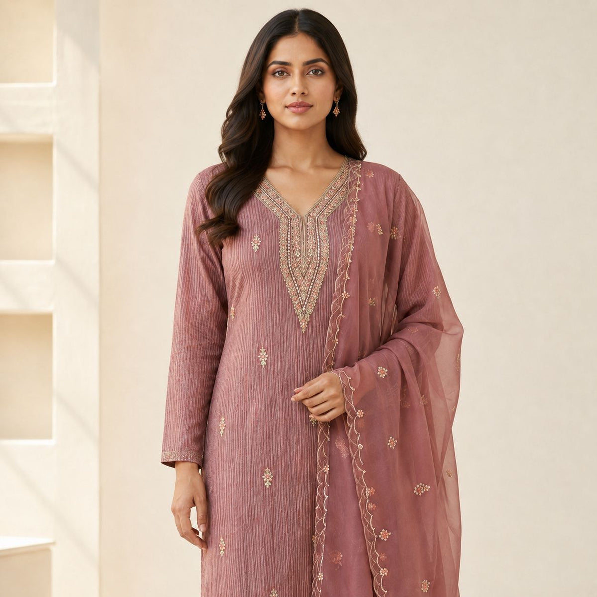 Soft Organza 3 Piece Kurta Set