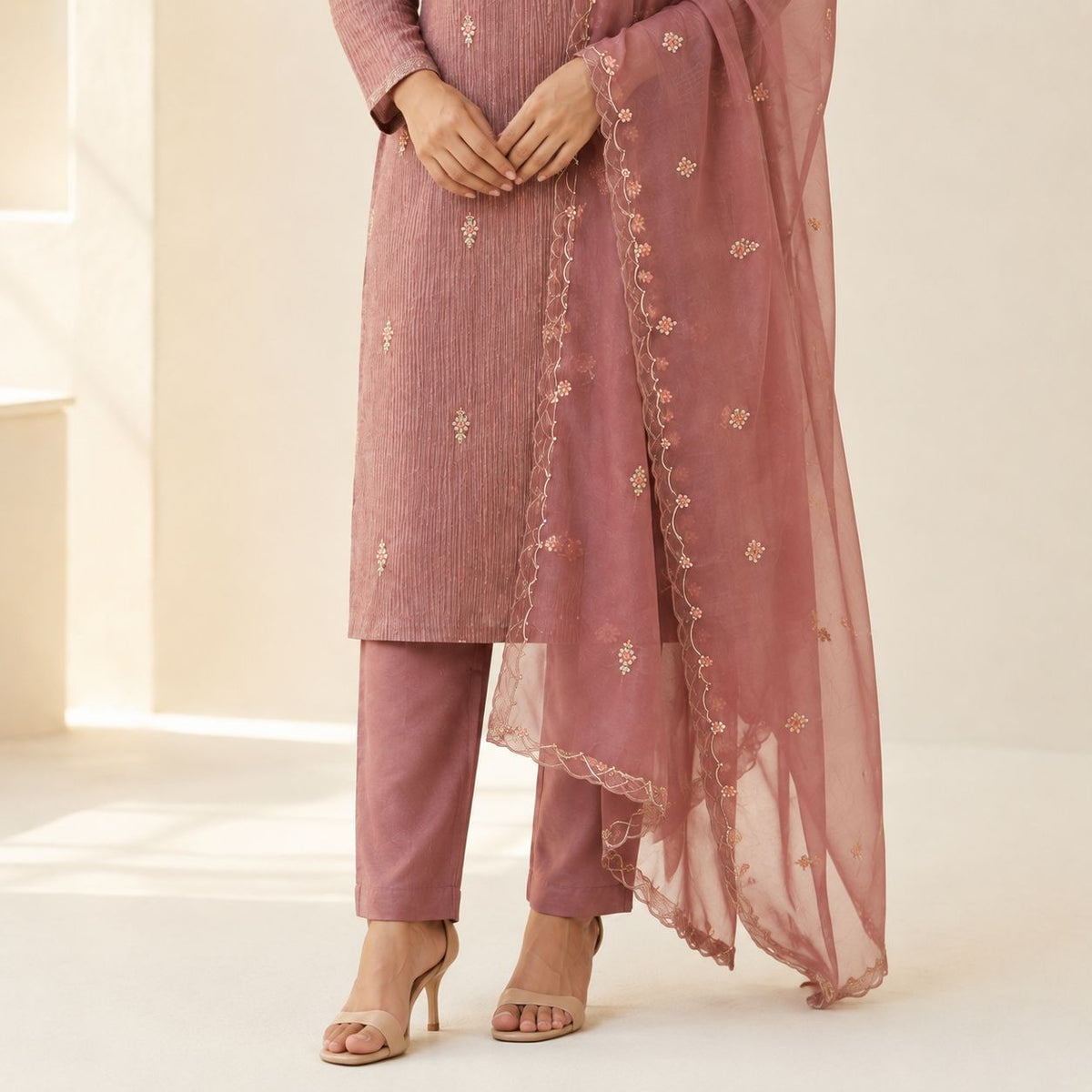 Soft Organza 3 Piece Kurta Set