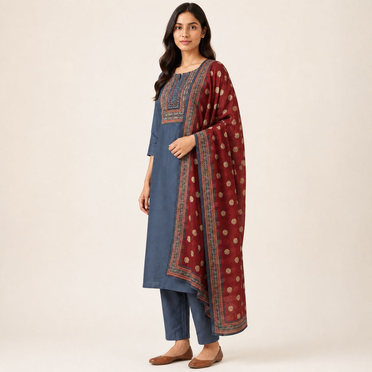 Soft Crepe 3 Piece Kurta set