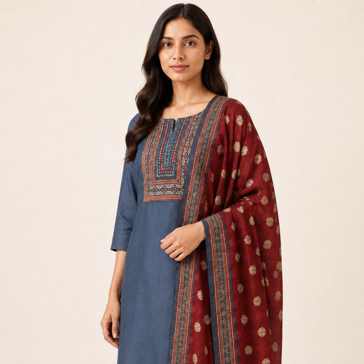 Soft Crepe 3 Piece Kurta set