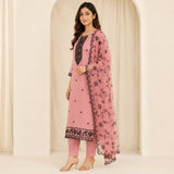 Mul Chanderi 3 Piece Kurta Set