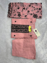Mul Chanderi 3 Piece Kurta Set