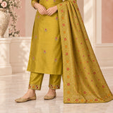 Premium Mul Chanderi 3 Piece Kurta Set
