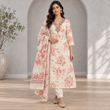 Lenin 3 Piece Kurta Set With Digital Print Duppata