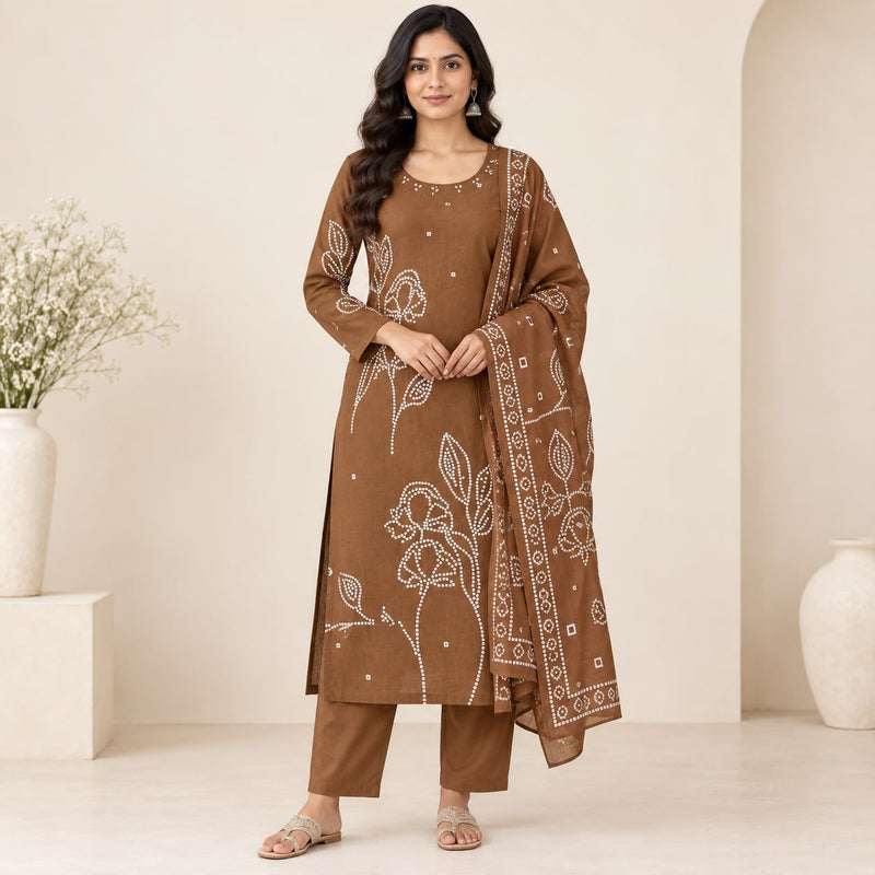 Premium Jaipur Cotton 3 Piece Kurta Set