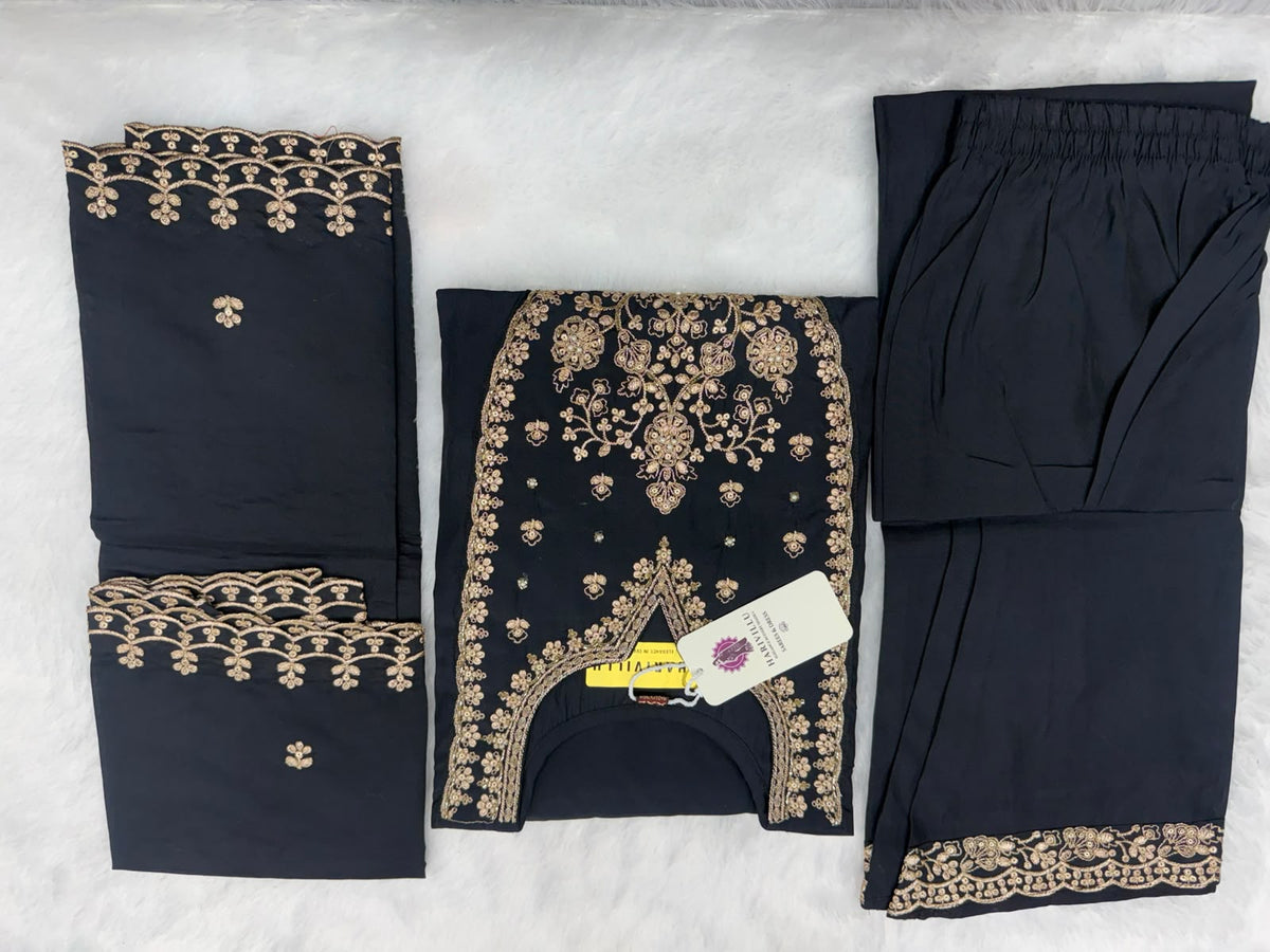Premium MulChanderi 3 Piece Plazo set