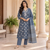 Premium Lenin 3 Piece Cotton Kurta Set