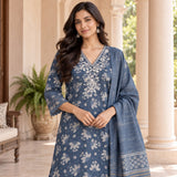 Premium Lenin 3 Piece Cotton Kurta Set
