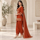 Premium Mul Chanderi 3 Piece Sharara Set