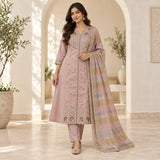 Mul Chanderi 3 Piece Anarkali Set
