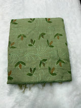 Art Silk Saree With Beautiful Embroidery All Over Saree
