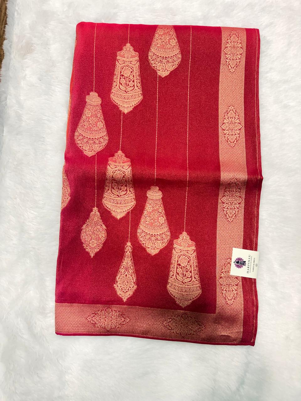 Premium 2D Pattern Soft Tissue Saree