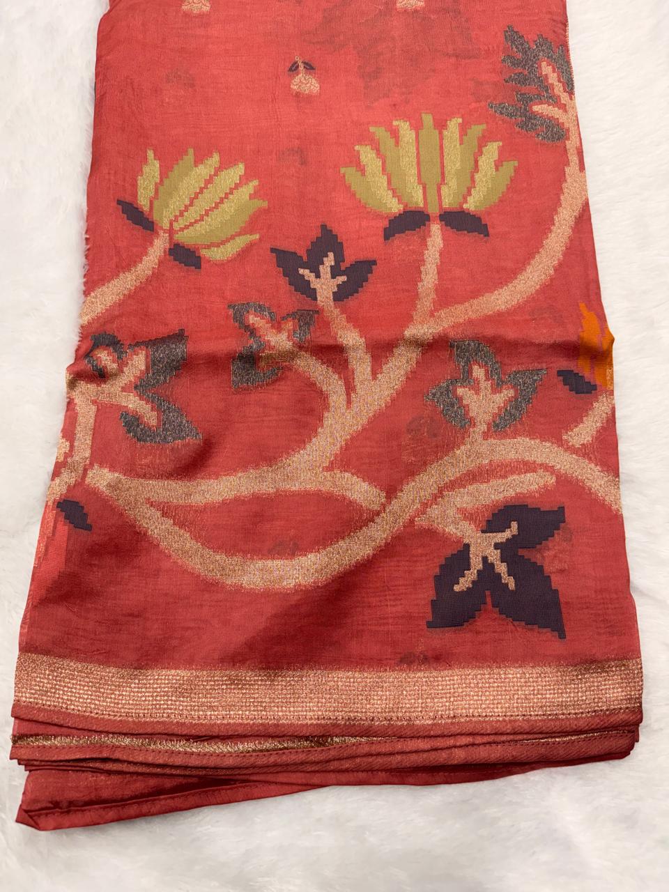 Premium Viscose Tussar Saree