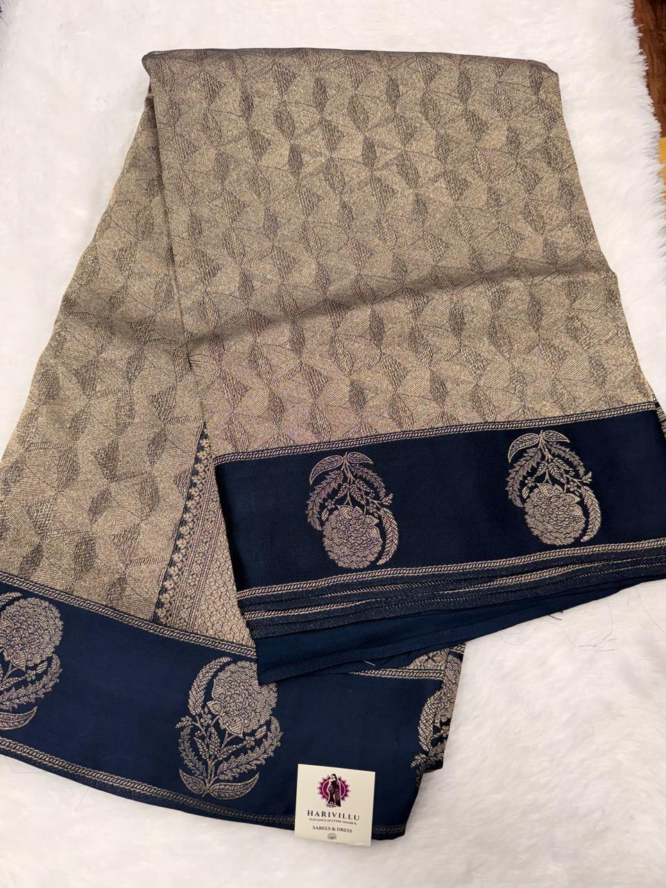 Premium Soft Tissue Brocade Weaving saree