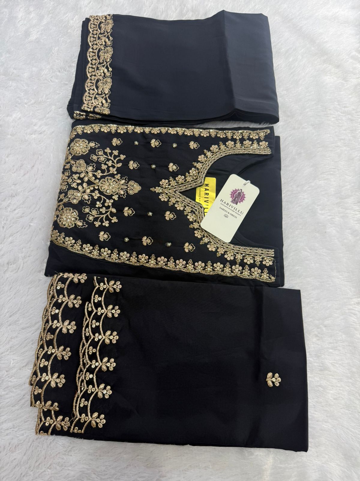 Mulchanderi 3 Piece Short  Kurta Set
