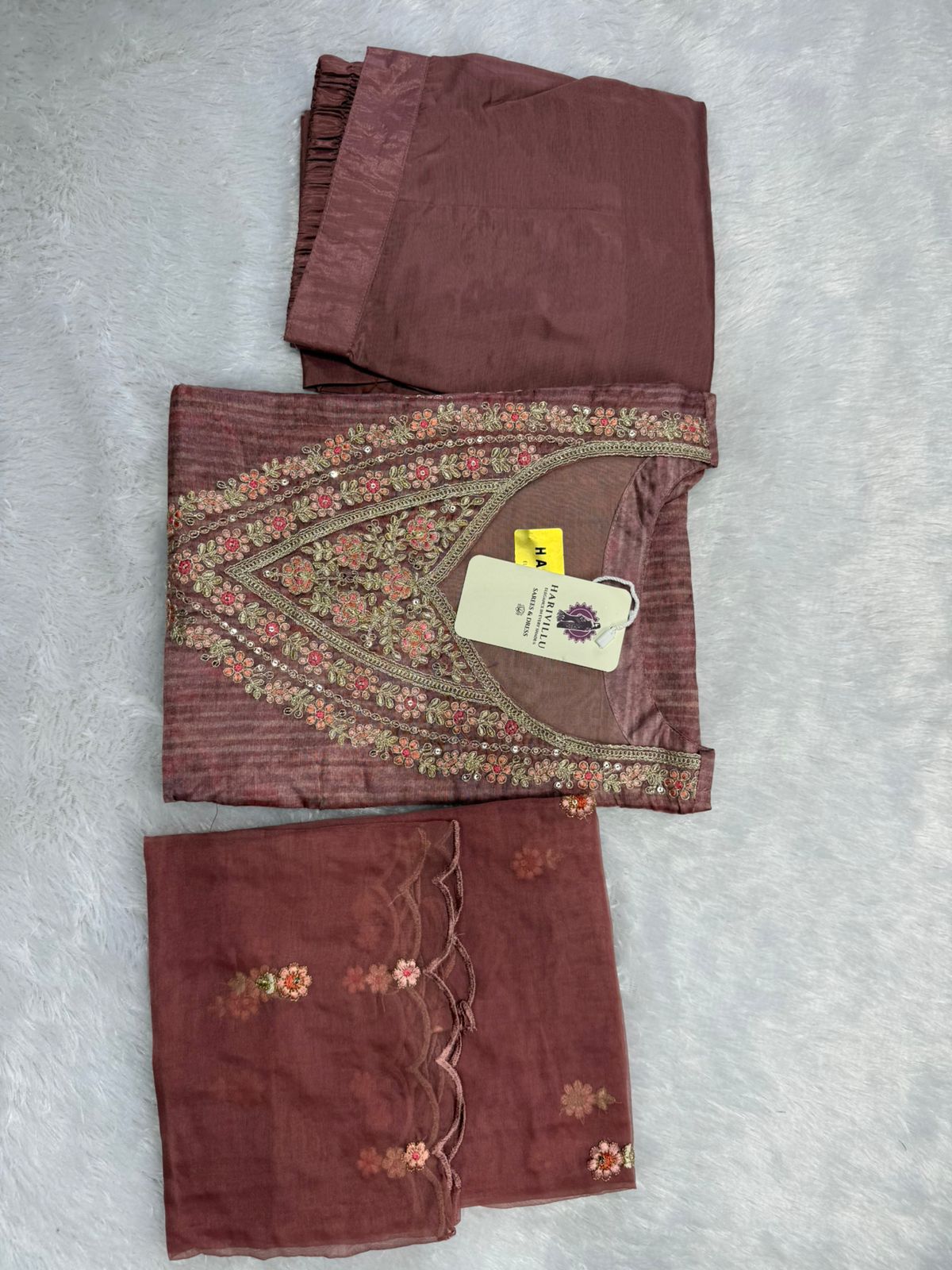 Soft Organza 3 Piece Kurta Set