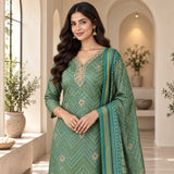 Premium Party Wear 3 Piece Kurta Set With Digital Print Duppata