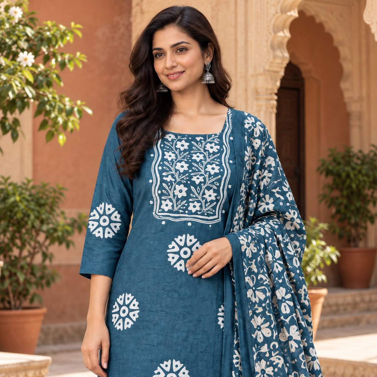 Soft Crepe Premium 3 Piece Kurta Set With Digital Print Duppata